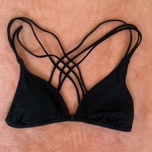 black swim suit